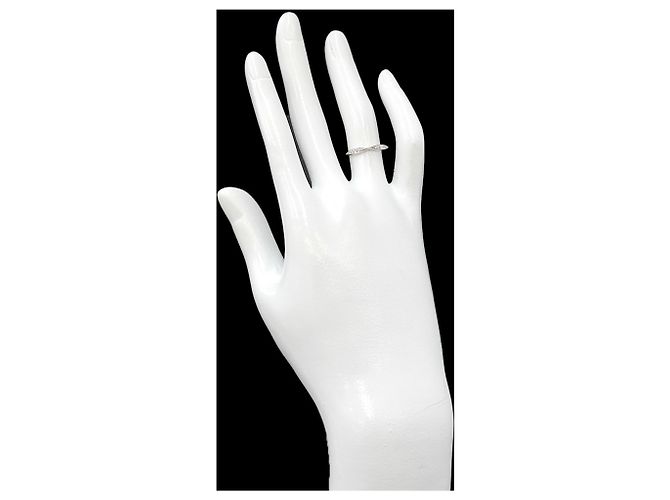 Chanel Camélia Bandring aus Platin - Ansicht 8