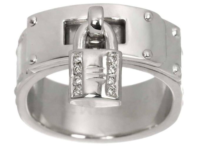 Hermès Anillo Hermes Kelly en oro blanco 18K - vista 2