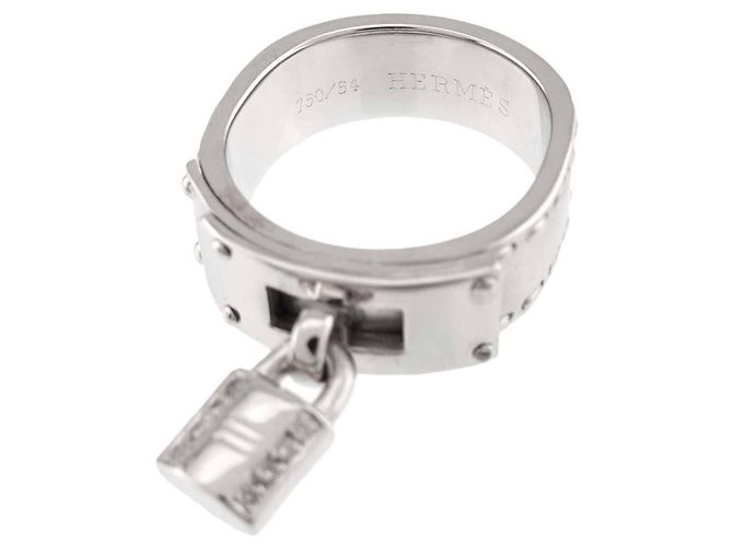 Hermès Anillo Hermes Kelly en oro blanco 18K - vista 3