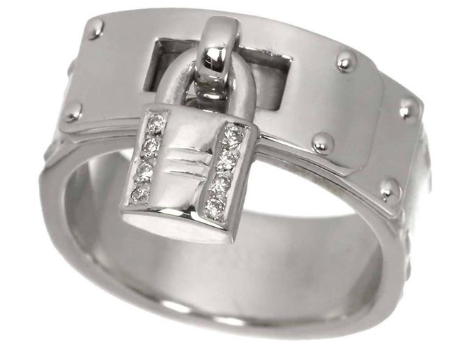 Hermès Anillo Hermes Kelly en oro blanco 18K - vista 6