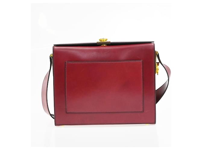 Céline Celine Vintage Leather Rosso - vista 2