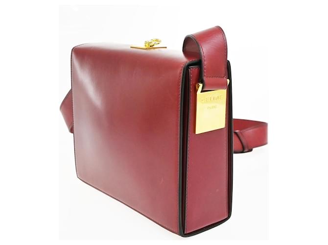 Céline Celine Vintage Leather Rosso - vista 3