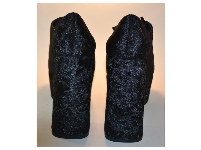 Jeffrey Campbell Scarpe con plateau in velluto nero - vista 3