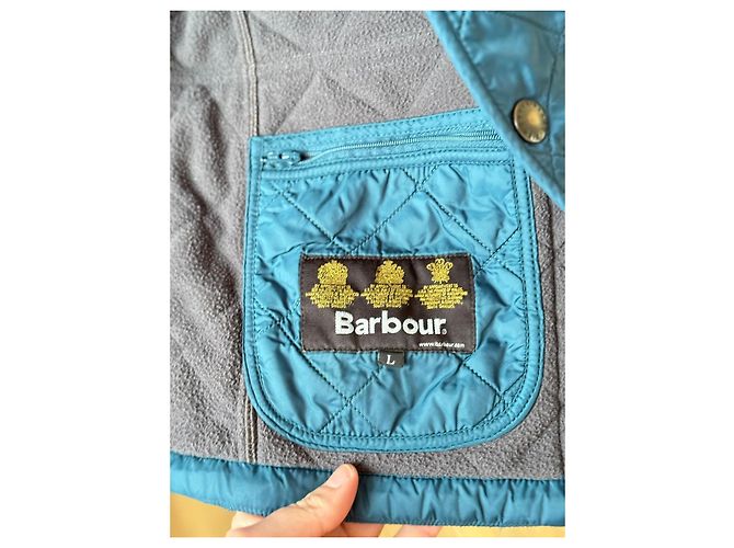 Barbour x Pantone Steppjacke Blau - Ansicht 6