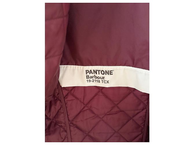 Barbour x Pantone Steppjacke Bordeaux - Ansicht 4