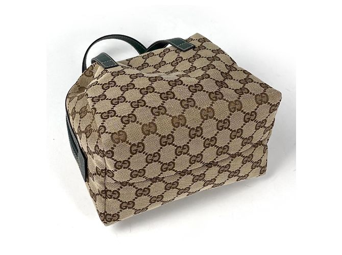 Borsa Gucci in beige e verde - vista 2