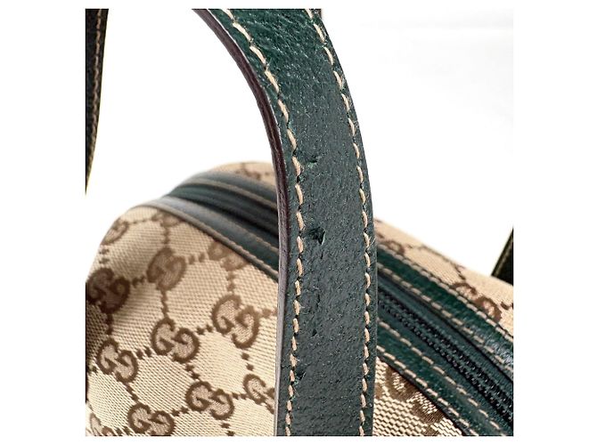 Borsa Gucci in beige e verde - vista 4