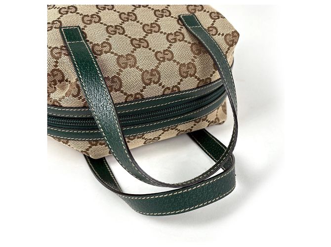 Borsa Gucci in beige e verde - vista 5