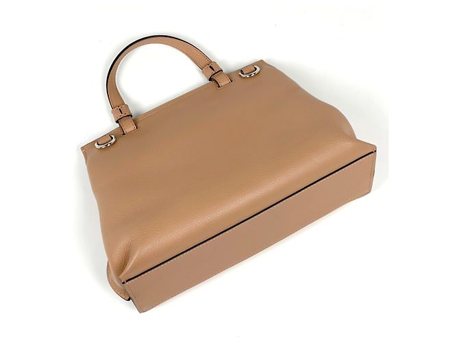 Bamboo Borsa Gucci in pelle beige e bambù - vista 2
