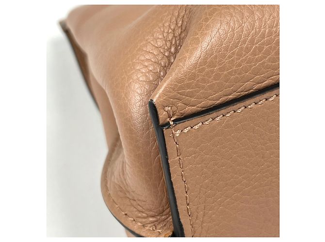 Bamboo Borsa Gucci in pelle beige e bambù - vista 3