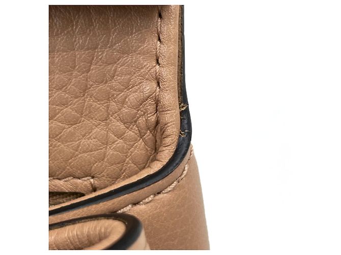 Bamboo Borsa Gucci in pelle beige e bambù - vista 5