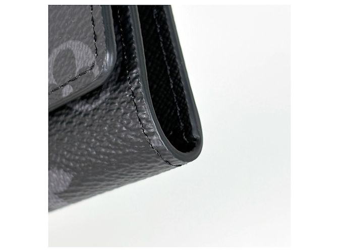 Louis Vuitton Monogram Eclipse Noir Schlüsseletui Schwarz - Ansicht 3