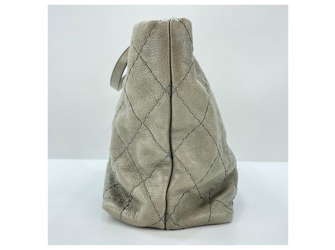 Borsa Tote Chanel On the Road in verde - vista 4
