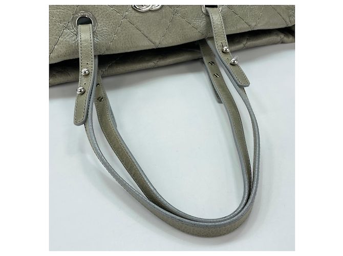 Borsa Tote Chanel On the Road in verde - vista 8