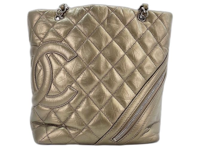 Chanel Cambon Line Gold Schultertasche Golden - Ansicht 2