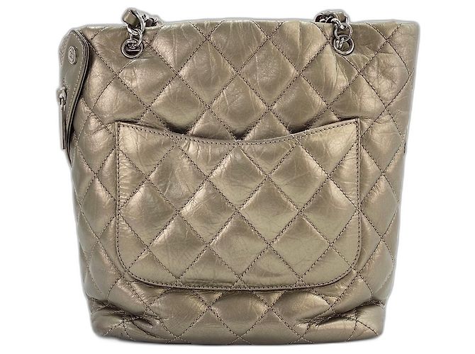 Chanel Cambon Line Gold Schultertasche Golden - Ansicht 3
