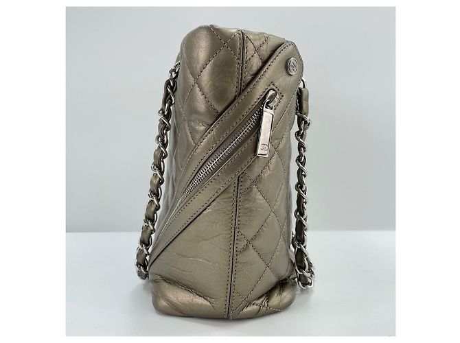 Chanel Cambon Line Gold Schultertasche Golden - Ansicht 5