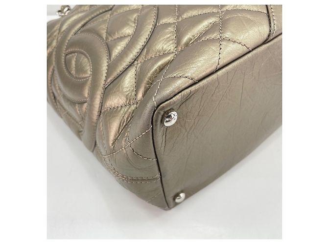 Chanel Cambon Line Gold Schultertasche Golden - Ansicht 8