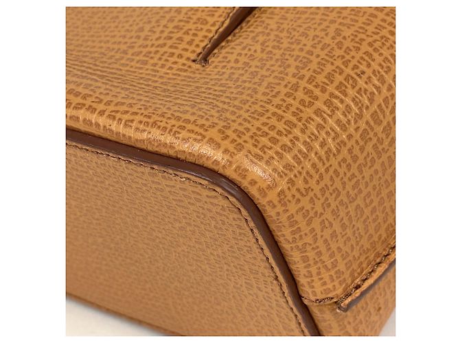Bolsa de mão em couro 2-Way Loewe Camelo - vista 3