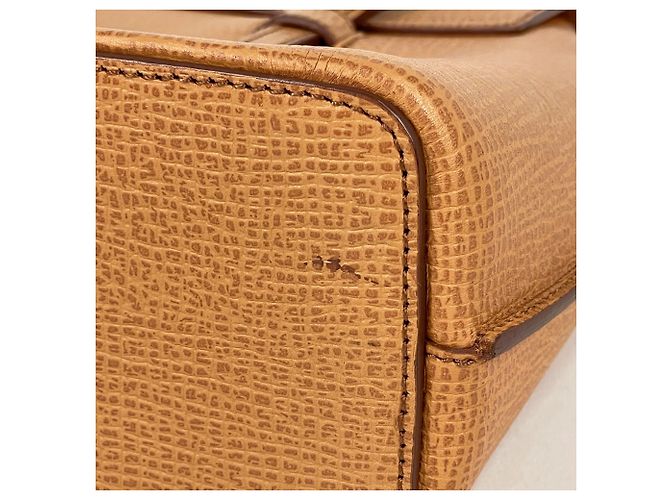 Bolsa de mão em couro 2-Way Loewe Camelo - vista 4