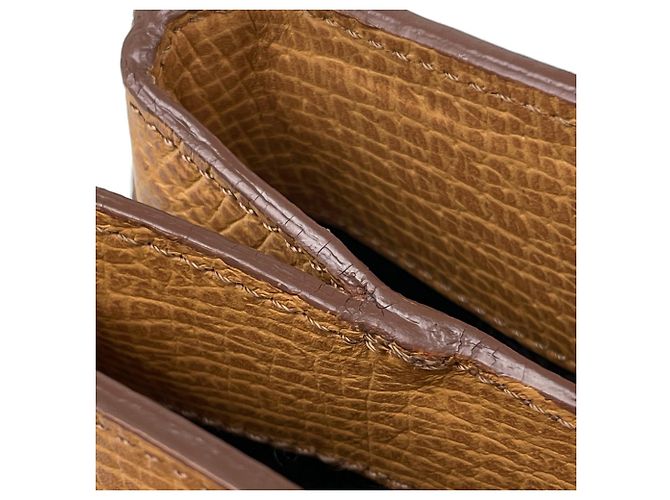 Bolsa de mão em couro 2-Way Loewe Camelo - vista 7
