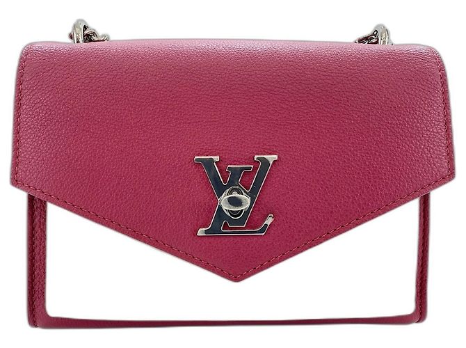 Borsa a tracolla Louis Vuitton MyLockme BB Rosso Bordò - vista 2