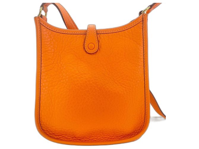 Hermès Borsa a tracolla Hermes Evelyne TPM Arancione - vista 3