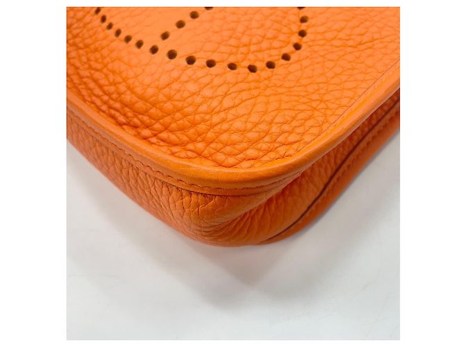 Hermès Borsa a tracolla Hermes Evelyne TPM Arancione - vista 9