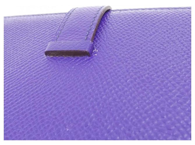Hermès Hermes Bearn Classic Langbeutel Lila - Ansicht 3
