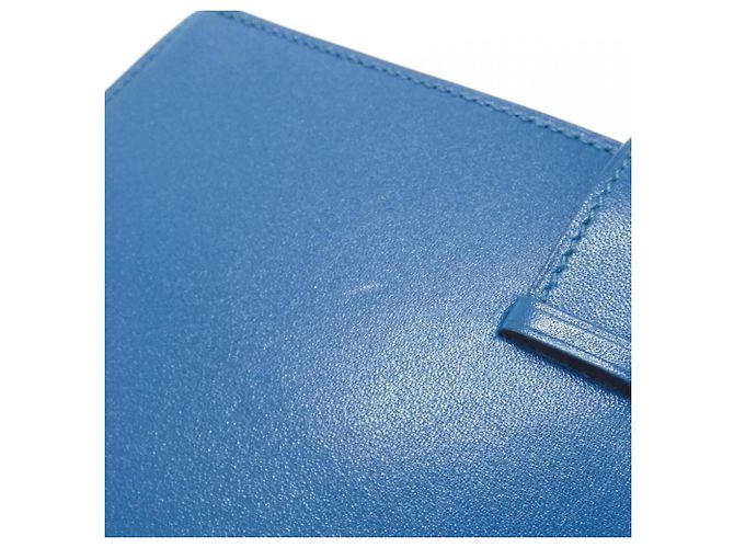 Hermès Hermes Bearn Soufflé Langbeutel Blau - Ansicht 5