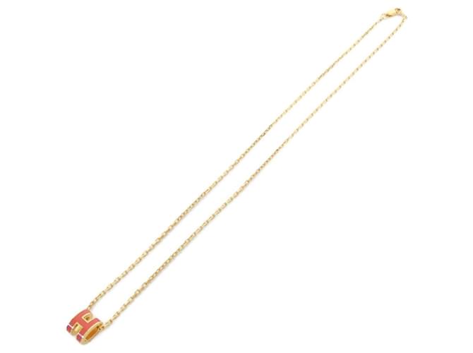 Hermès Collar Hermes Pop H MINI Dorado Naranja - vista 2