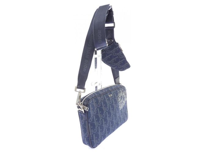 Borsa Christian Dior Dior TEARS SADDLE Blu - vista 2