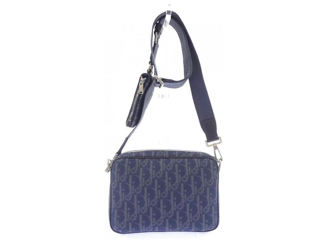 Borsa Christian Dior Dior TEARS SADDLE Blu - vista 3