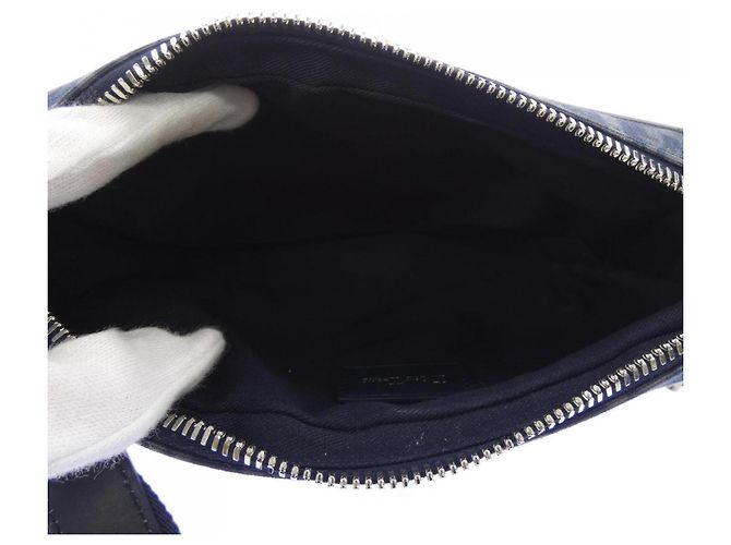 Borsa Christian Dior Dior TEARS SADDLE Blu - vista 6