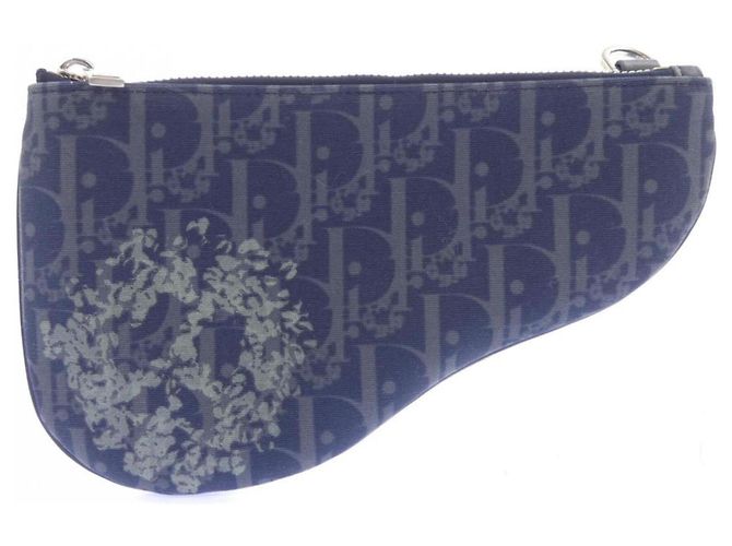 Borsa Christian Dior Dior TEARS SADDLE Blu - vista 7