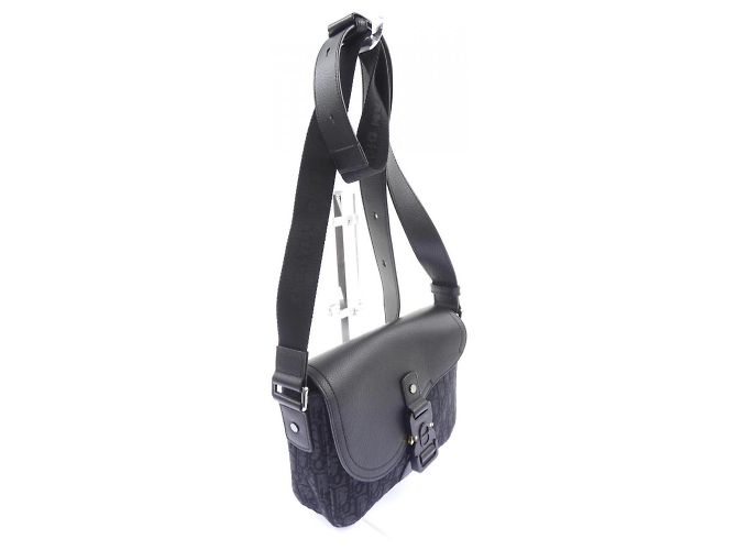 Borsa Messenger Christian Dior Saddle Flap Nero - vista 2