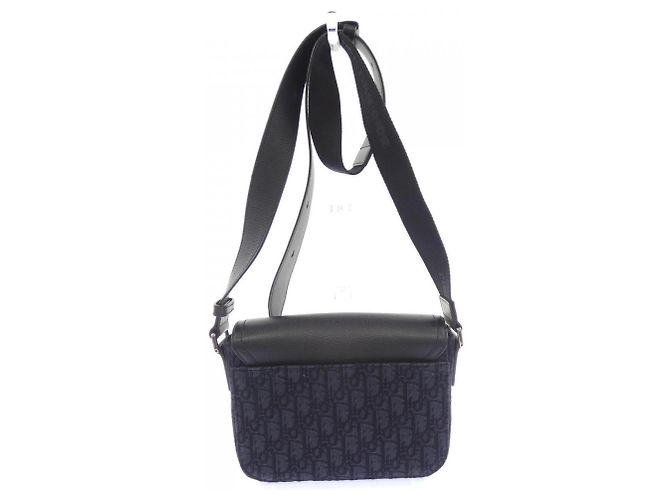 Borsa Messenger Christian Dior Saddle Flap Nero - vista 3