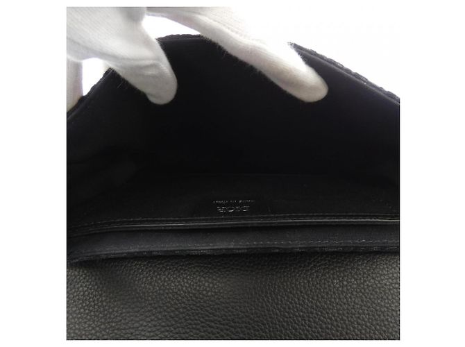 Borsa Messenger Christian Dior Saddle Flap Nero - vista 6