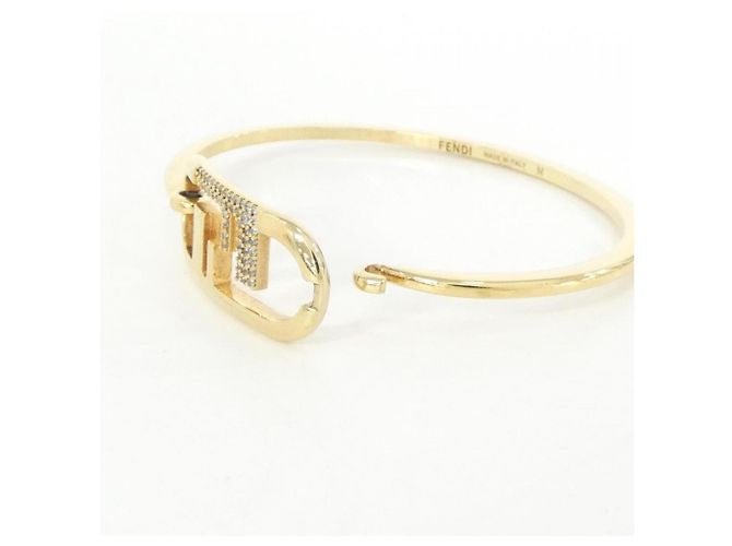 Bracciale con charm Fendi 8AH359 A44G D'oro - vista 3