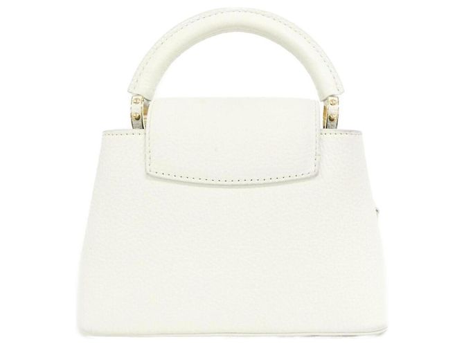 Borsa Louis Vuitton Capucines MINI Bianco - vista 2
