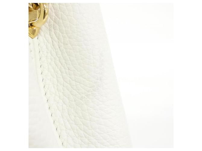 Borsa Louis Vuitton Capucines MINI Bianco - vista 4