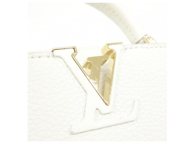 Borsa Louis Vuitton Capucines MINI Bianco - vista 5
