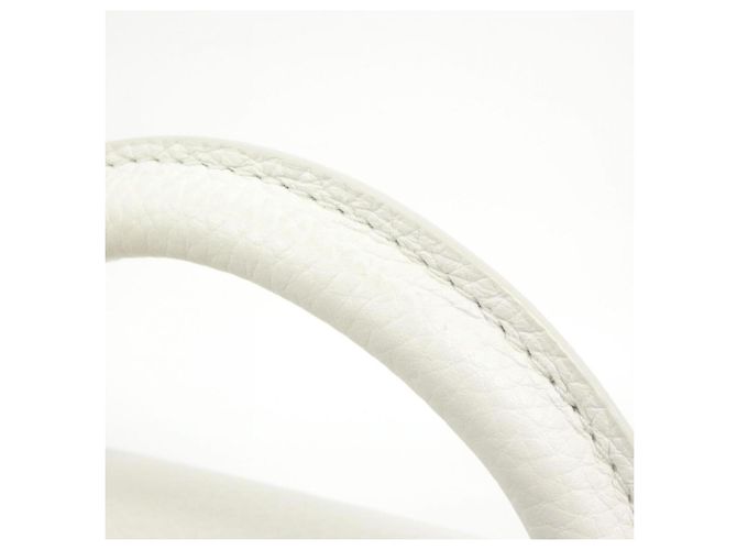 Borsa Louis Vuitton Capucines MINI Bianco - vista 8