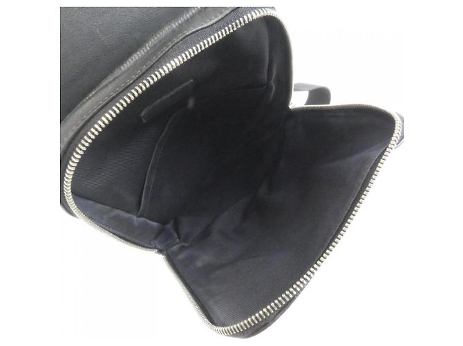 Borsa a tracolla Louis Vuitton Damier Infini Avenue Nero Argento - vista 10