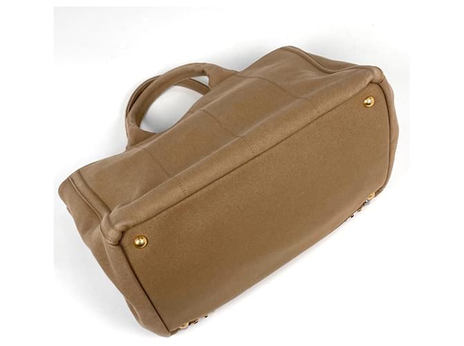 Borsa Tote Prada Canapa Marrone - vista 2