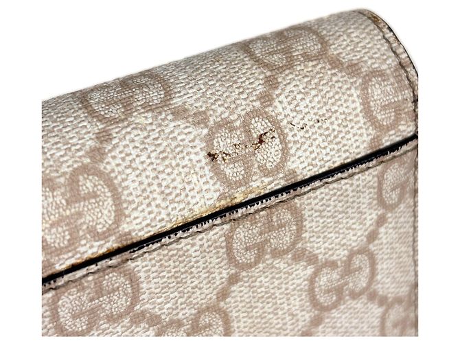 Cartera larga Gucci Beige GG Supreme - vista 5