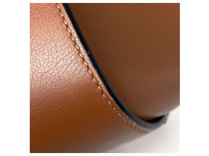 Bolsa Loewe Hammock Small Bolsa de mão em couro 2-Way Marrom - vista 3