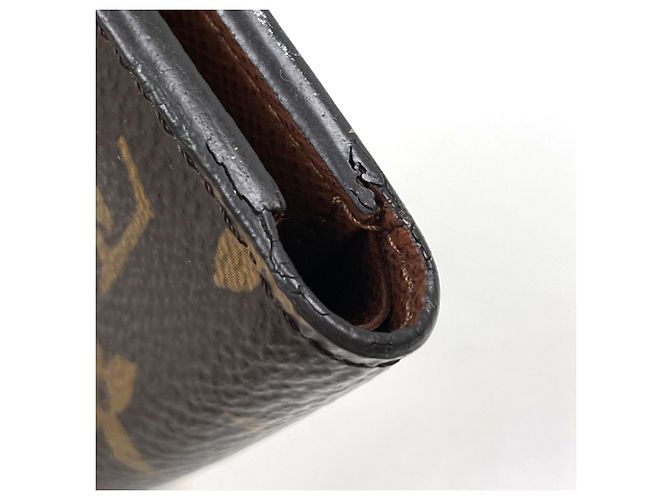 Louis Vuitton Portefeuille Victorine Tri-fold Wallet Marrone - vista 3