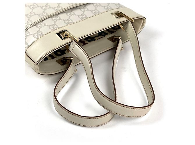 Bolso Tote Gucci Guccissima Blanco - vista 6