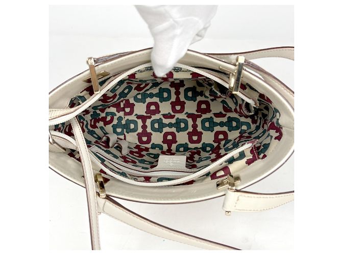 Bolso Tote Gucci Guccissima Blanco - vista 8